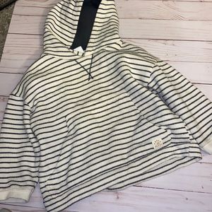 Zara pullover striped hoodie